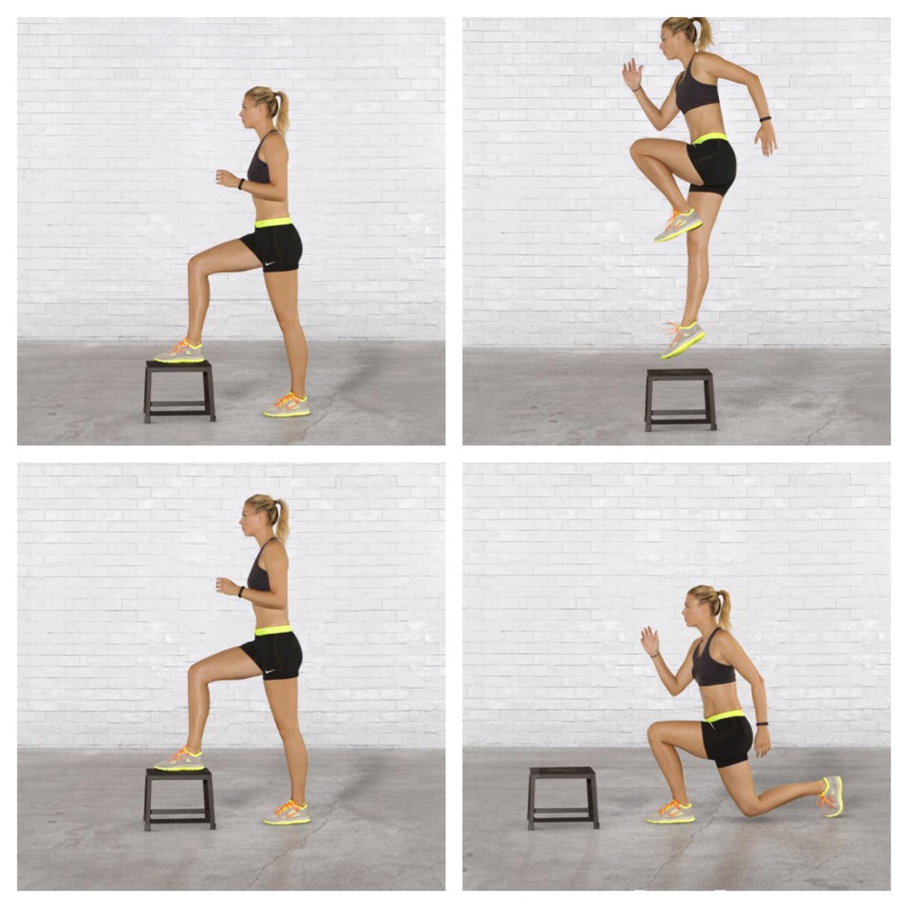 entrenamiento escalones running fuerza